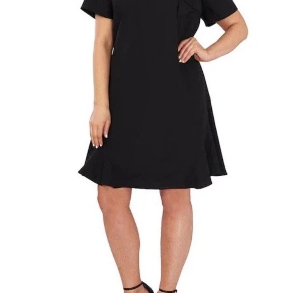 CeCe Black Midi Dress - Picture 2 of 12
